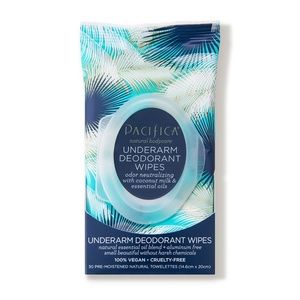 Pacifica Coconut Underarm Deodorant Wipes 30ct